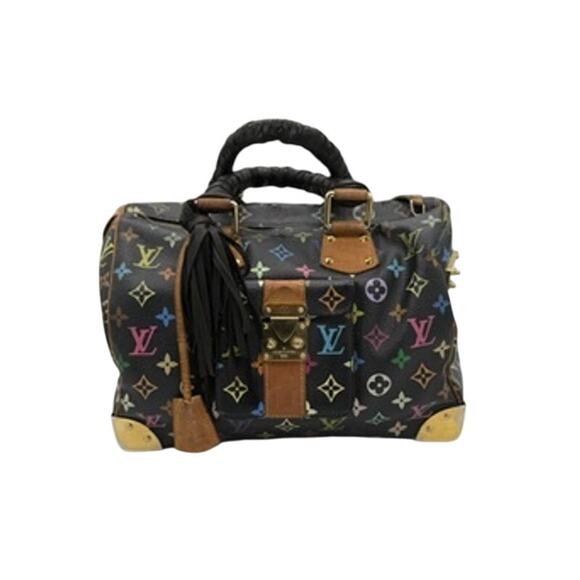 Louis Vuitton Monogram Multicolor Speedy 30 Black*Takashi Murakami 2010 Coll. - Picture 1 of 16